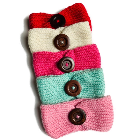 SO CUTE Baby Headband with Button - Picture 3 of 4